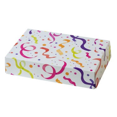 Scatola per dolci Design stelle filanti 23,5x16x5h cm