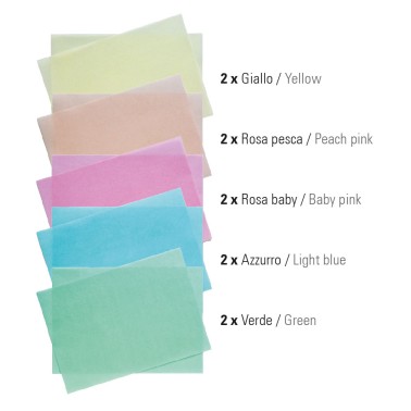 10 feuilles de papier de plaquettes Couleurs mixtes A4 Format