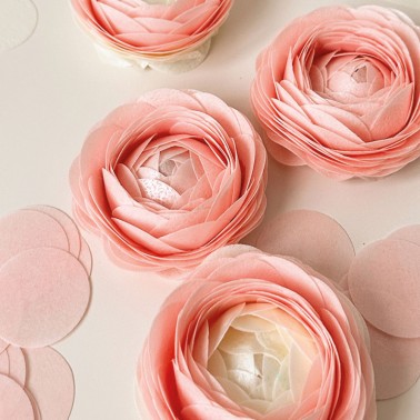 10 fogli di Wafer paper colori misti formato A4