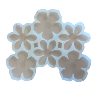 Silicone flowers lollipop mold