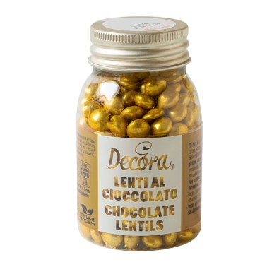 Mini lenti di cioccolato al latte ORO 80g Decora