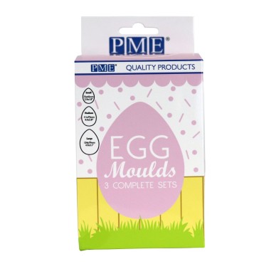 Set di 3 stampi per uova di Pasqua PME