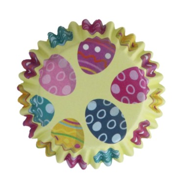 Cupcake cups Easter eggs 30 pieces Aluminum line 
