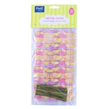20 bustine Pasqua 15x24 cm per biscotti e dolcetti