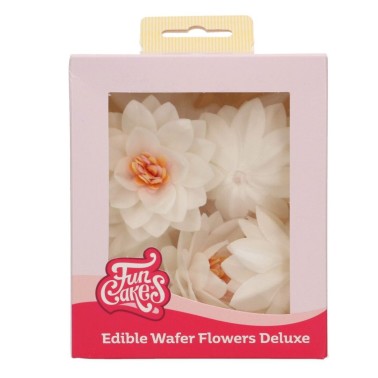 Deluxe wafer flower MEDIUM 10 PIECES LOTO