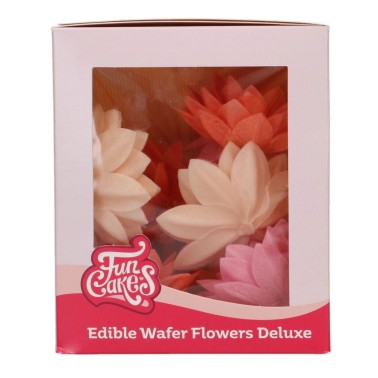 Fiore di cialda deluxe Loto mix colori 10 pezzi
