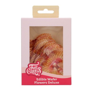 Deluxe waffle flower golden brown orchid 10 pieces