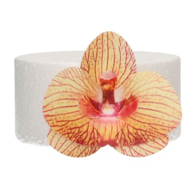 Fiore di cialda deluxe orchidea marrone dorato 10 pezzi
