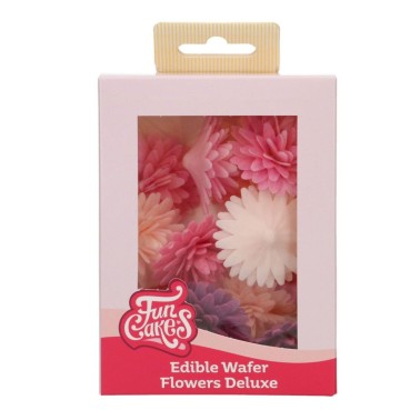 Fiore di cialda deluxe pompom mix colori 10 pezzi