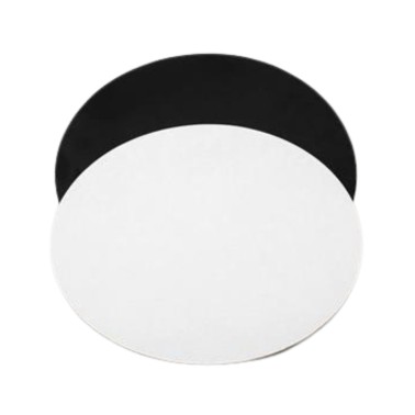 Sottotorta rigido bordo liscio 38 cm bianco nero