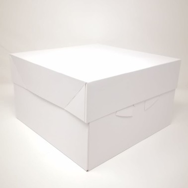 Scatola per torta bianca 25,4 x 35,5 x 15 cm