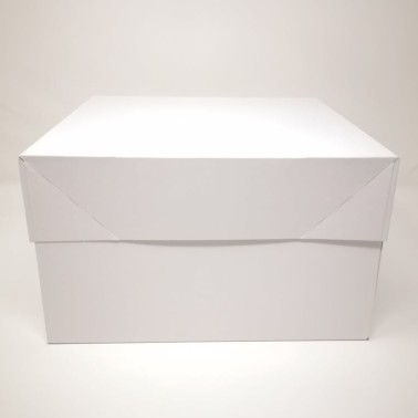 Scatola per torta bianca 25,4 x 35,5 x 15 cm