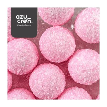 Maxi perle di zucchero glitterate rosa 60g