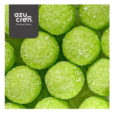Maxi perle di zucchero glitterate verdi 60g