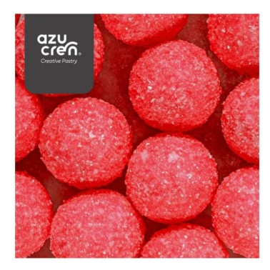 Maxi perle di zucchero glitterate rosse 60g
