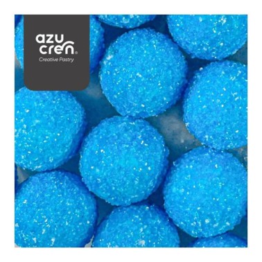 Maxi perle di zucchero glitterate blu 60g