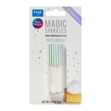 Glitter edibili Magic sparkles White Cristal 3g PME 