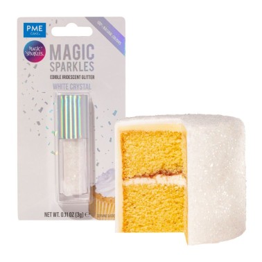 Glitter edibili Magic sparkles White Cristal 3g PME 