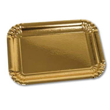 Vassoio per pasticceria Oro 29x20.5 cm