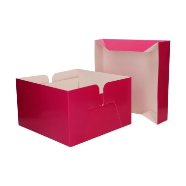 Scatola per torta Rosa 25x25x15 cm