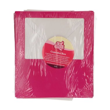Set 3 scatole per 6 cupcakes Rosa