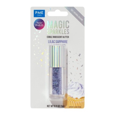 Glitter edibili Magic sparkles Lilla Zaffiro 3g PME 