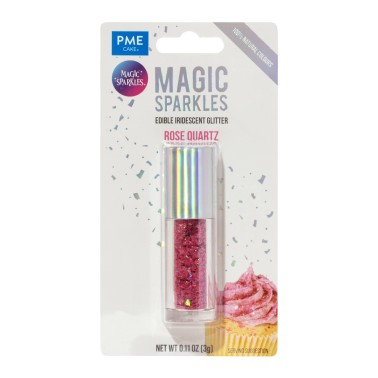 Glitter edibili Magic sparkles Rosa Quarzo 3g PME 