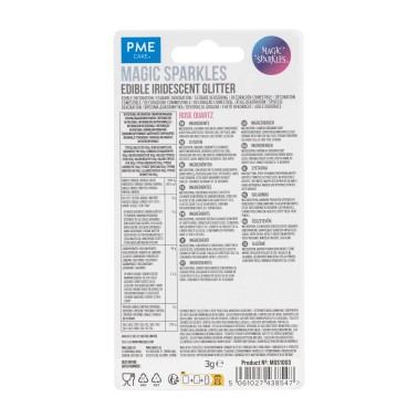Glitter edibili Magic sparkles Rosa Quarzo 3g PME 