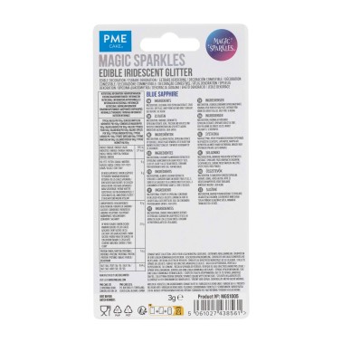 Glitter edibili Magic sparkles Blu Zaffiro 3g PME 
