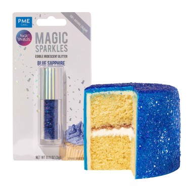 Glitter edibili Magic sparkles Blu Zaffiro 3g PME 