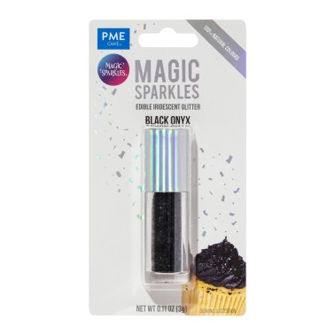 Glitter edibili Magic sparkles Nero Onice 3g PME 