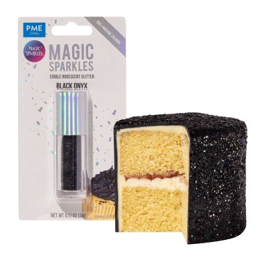 Glitter edibili Magic sparkles Nero Onice 3g PME 