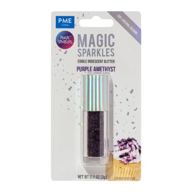 Glitter edibili Magic sparkles Viola Ametista 3g PME 