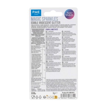 Glitter edibili Magic sparkles Viola Ametista 3g PME 