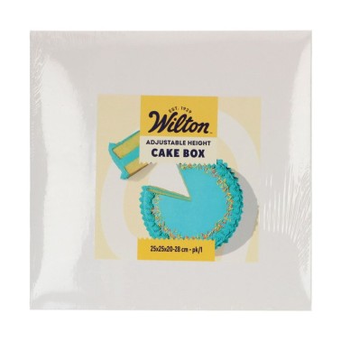 Scatola per torte altezza regolabile 25x25x20-28 cm Wilton 