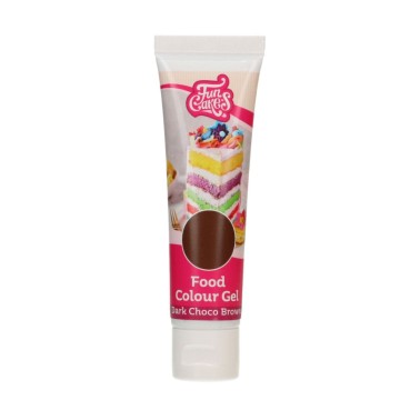 Colorante Alimentare gel Dark Choco Brown Funcakes 30 g