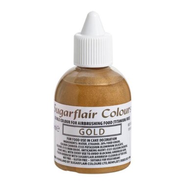 Colorante per aerografo ORO Sugarflair 60 ml 