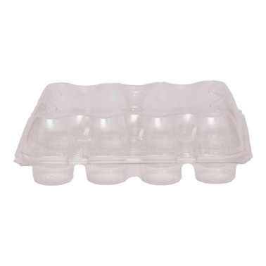 3 transparent containers for cupcake 12 cavities
