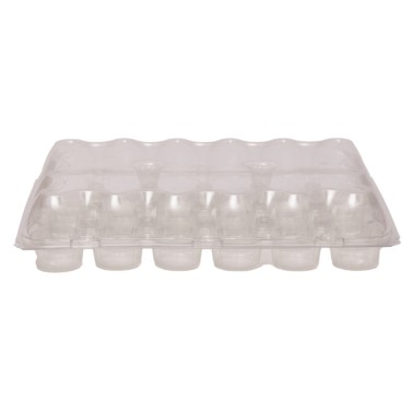 3 Průhledné kontejnery pro Cupcake 24 Duty