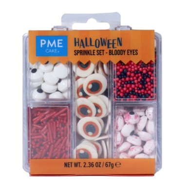 Sprinkles Halloween Set 5 in 1 bloody eyes 67g PME