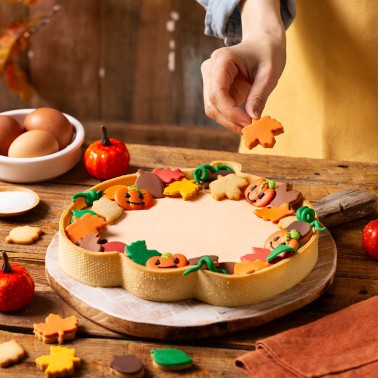 Pumpkin stainless steel micro-perforated silhouette Decora 2 measures