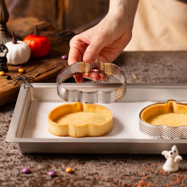 Pumpkin stainless steel micro-perforated silhouette Decora 2 measures