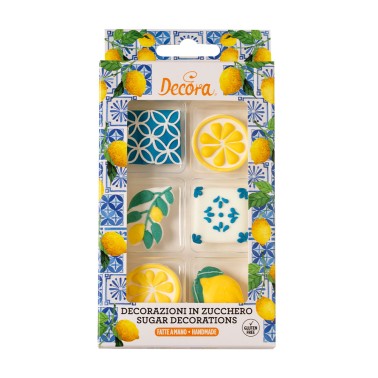 Amalfi sugar decorations set 