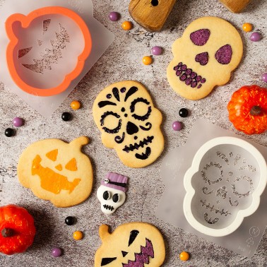 Tagliapasta e Stencil Halloween Monsters Decora