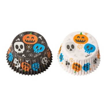Skull cupcake pirottini 36 pieces Decora