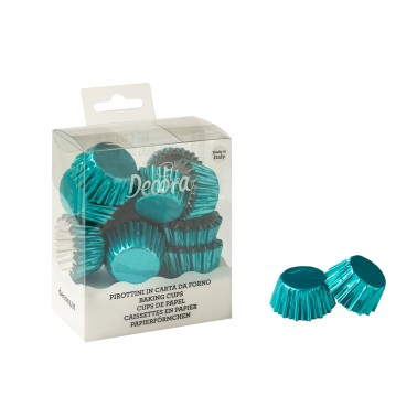 Bon Bon Blue cups Metallic sky 180 pcs Decora