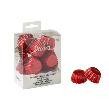 Pirottini Bon Bon rosso metallizzato 180 pz Decora
