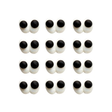 Sugar coupled eyes 18 pcs Decora