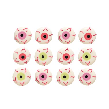 Halloween scary sugar eyes 12 pcs Decora