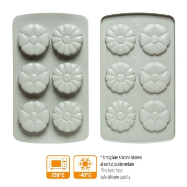 Set 2 stampi in silicone Duo Fiore Decorlex Decora